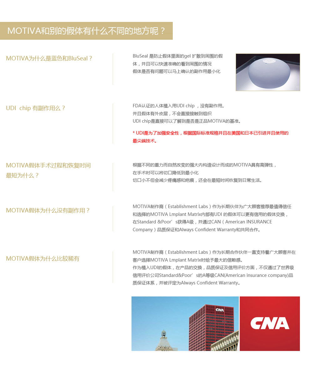 MOTIVA PREMIUM 胸部整形